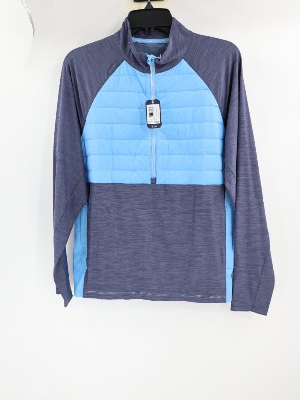 NWT johnnie-O Pullover Mens Small Salter Quilted Performance 1/2 Zip Long Sleeve